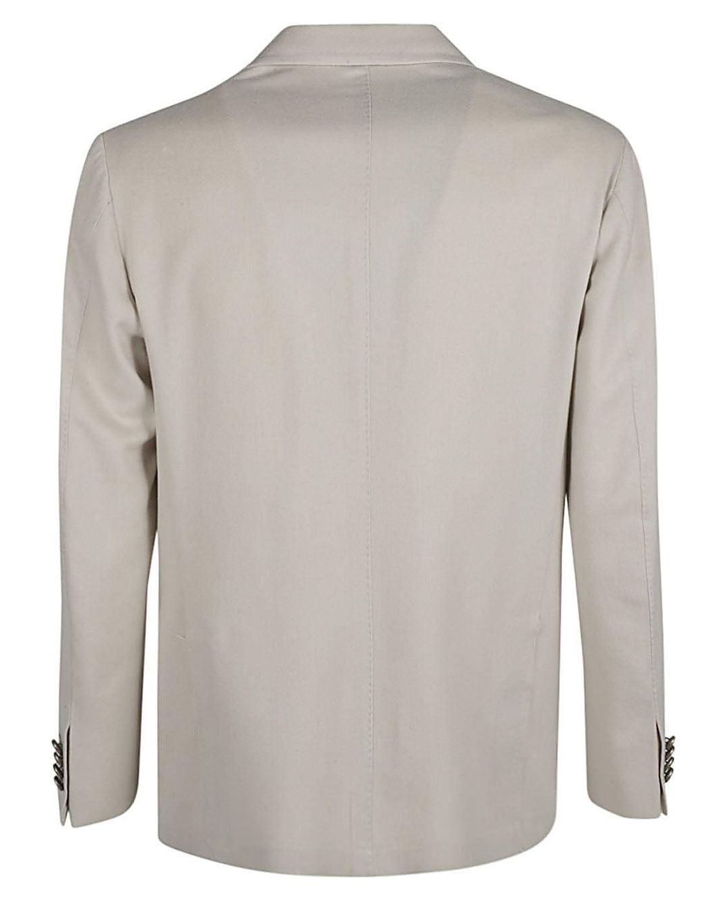 Sartorio Napoli Gray Single Breasted Wool Jacket for men
