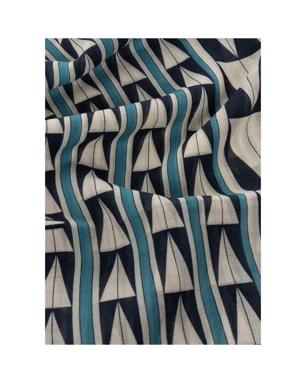 Lanvin Blue Wool Scarf