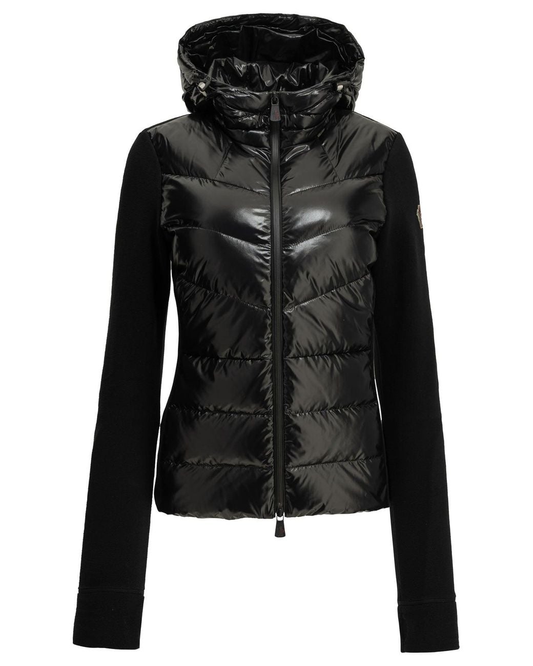 Moncler Black Padded Zip-Up Sweatshirt
