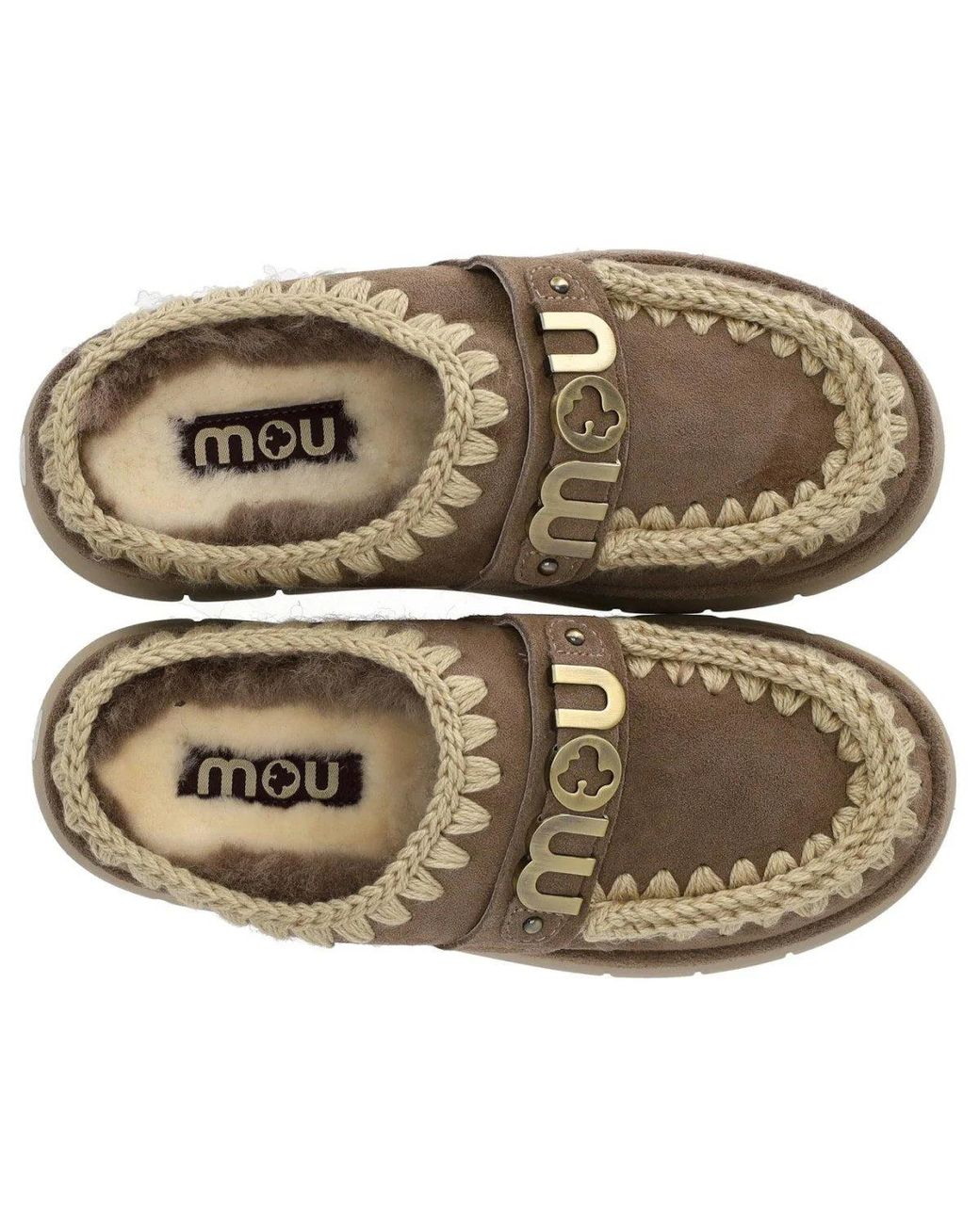 Mou Brown Bounce Welt Suede Elephant Clog