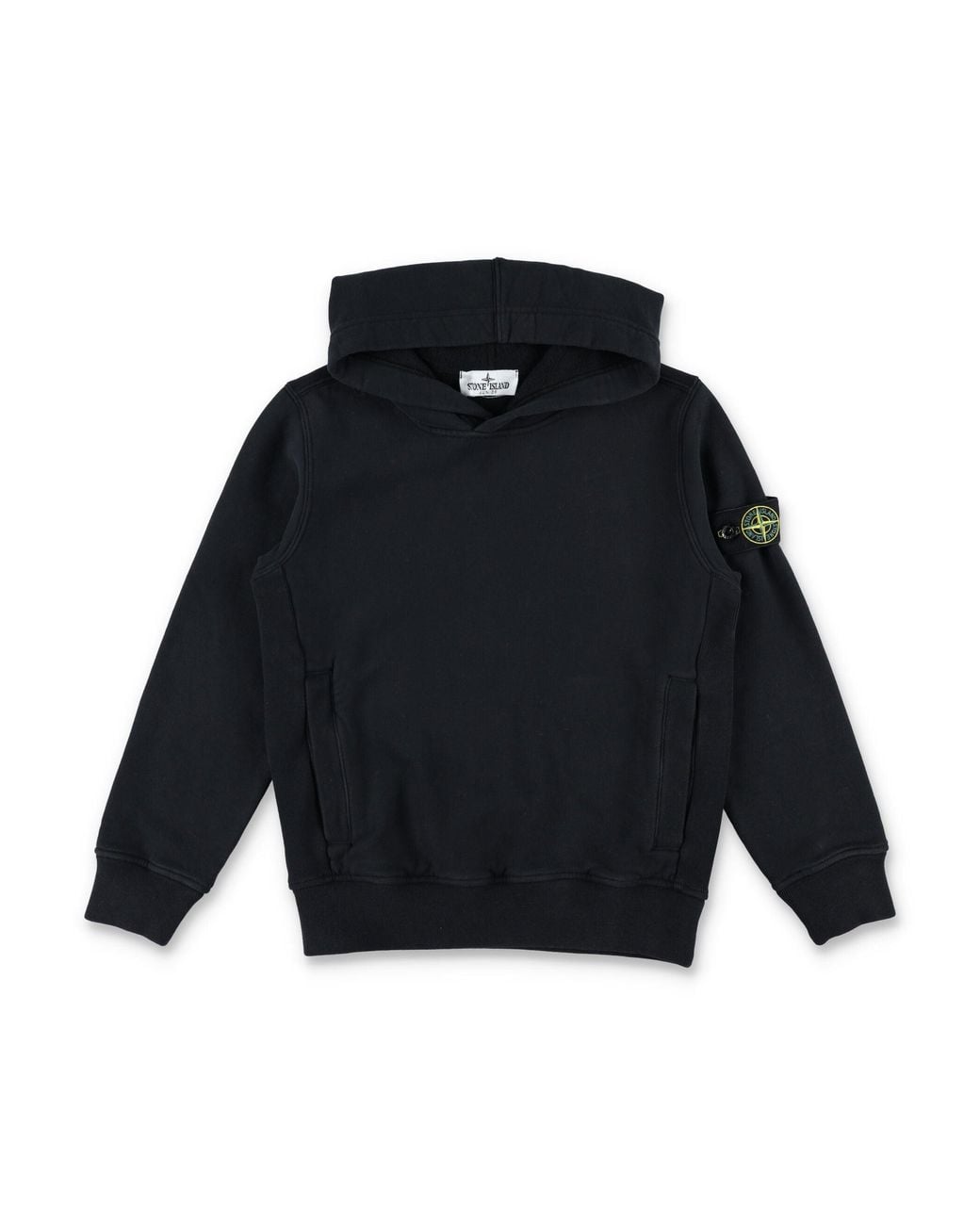 Stone Island Blue Junior Hooded Sweatshirt