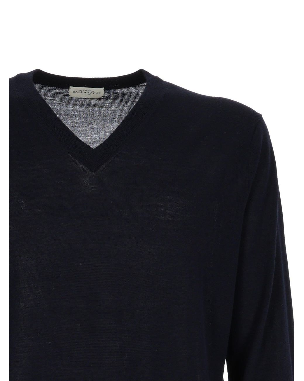Ballantyne Blue V Neck Pullover