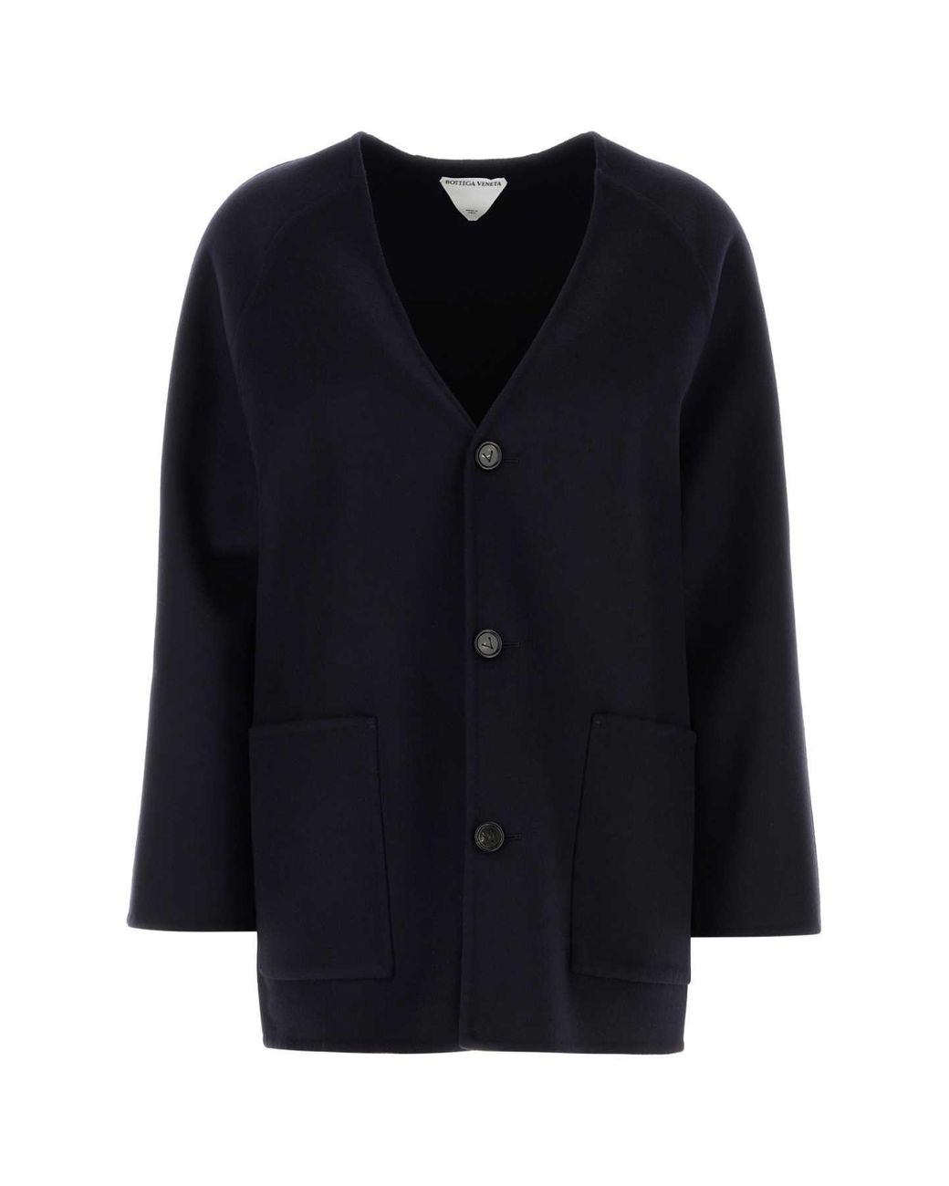 Bottega Veneta Blue Giacca Cash Collarless