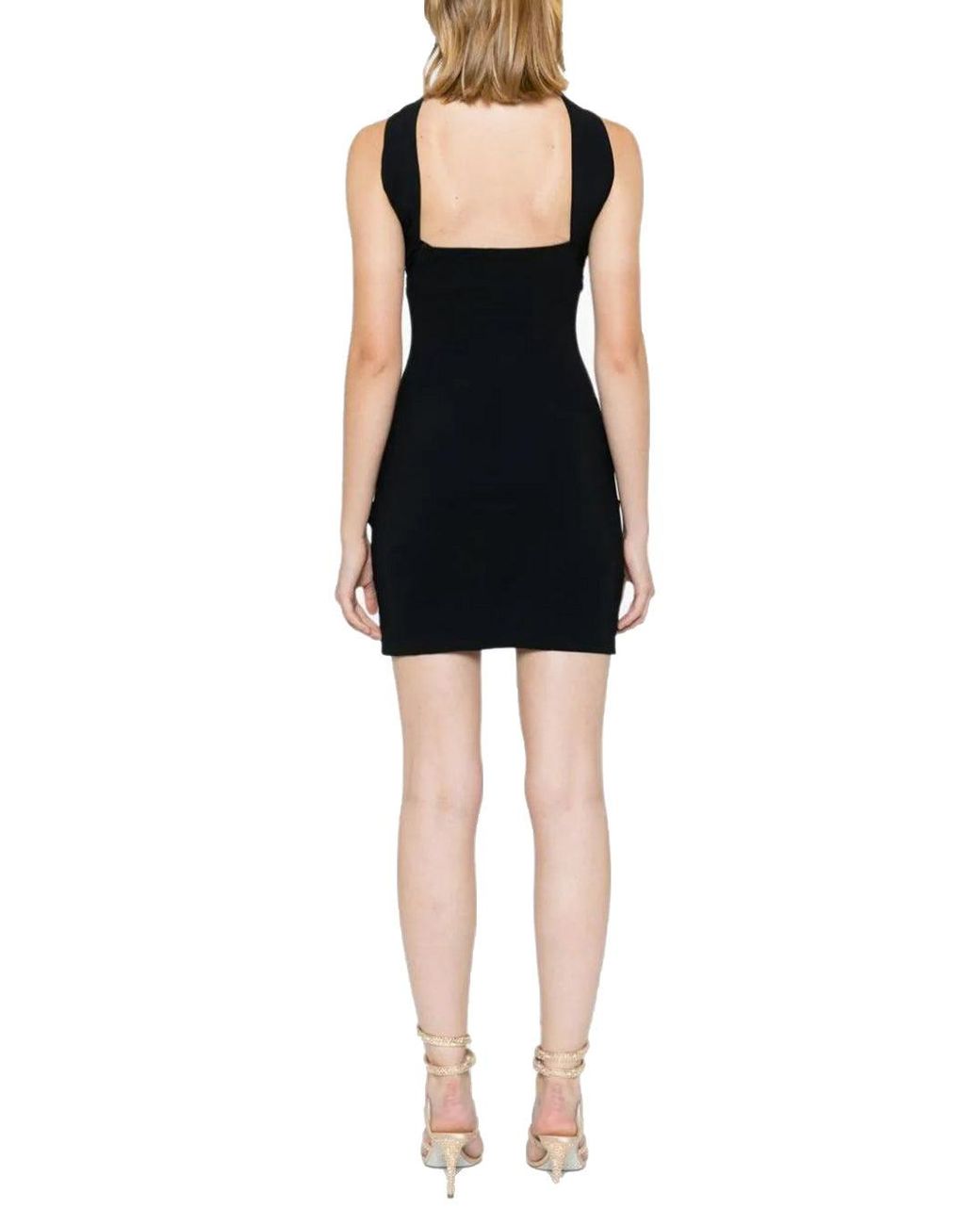 Roberto Cavalli Kleedjes ,Zwart ,Zwarte Jurk Aw 24 Elegant Statement Stuk in het Black
