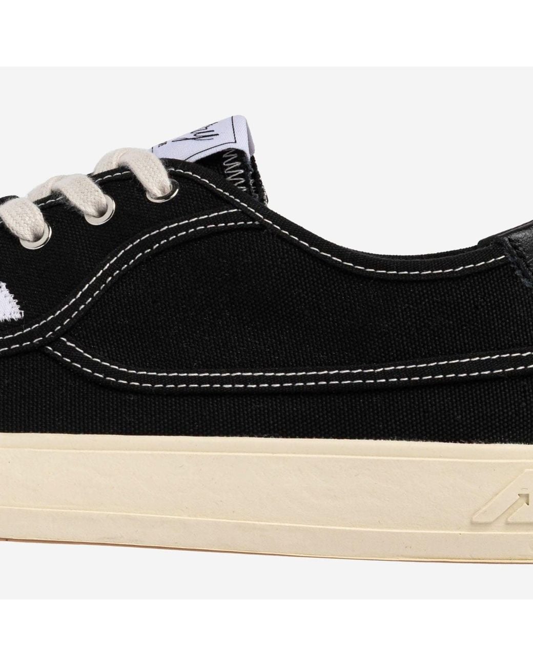 Autry Black Windscape Low Canvas Sneakers for men