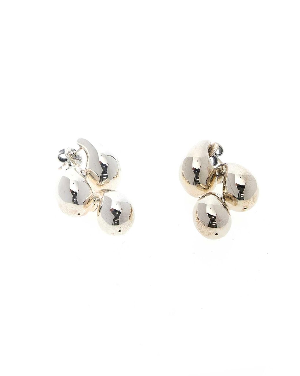 Bottega Veneta Natural Bottega-Inspired 3 Drop Earrings For