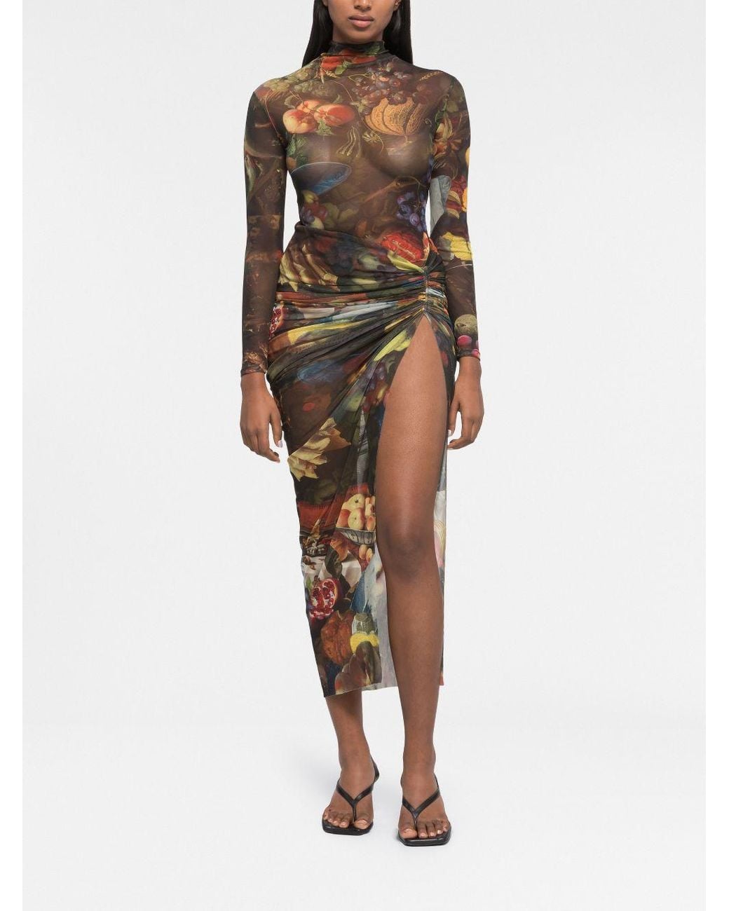Az Factory By Ester Manas Black Side Slit Long Skirt