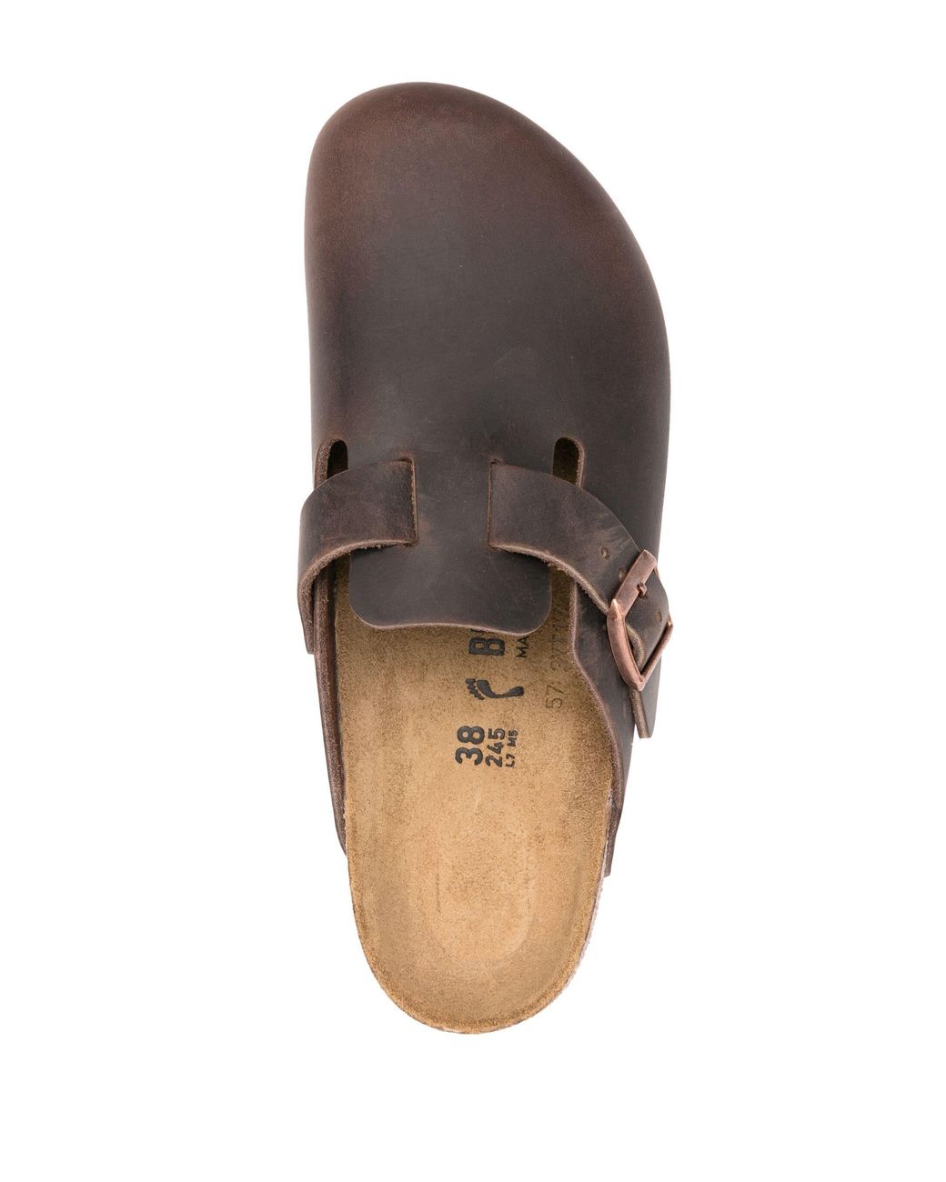 Birkenstock Brown Boston Bs Natural Oiled Leather