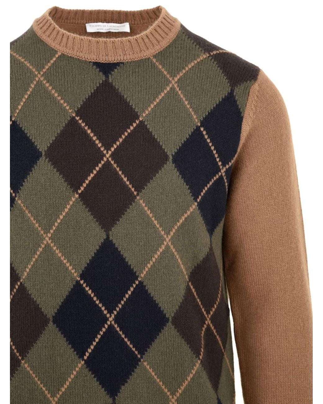 Filippo De Laurentis Green Sweaters for men