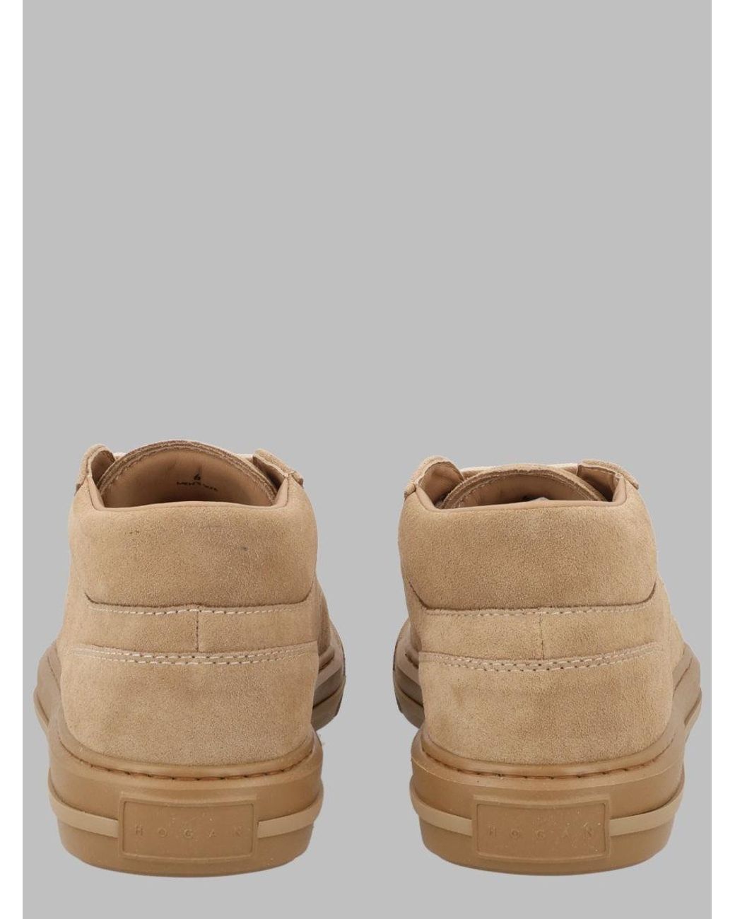 Hogan Natural H691 Calfskin Suede Low-Top Loafers for men