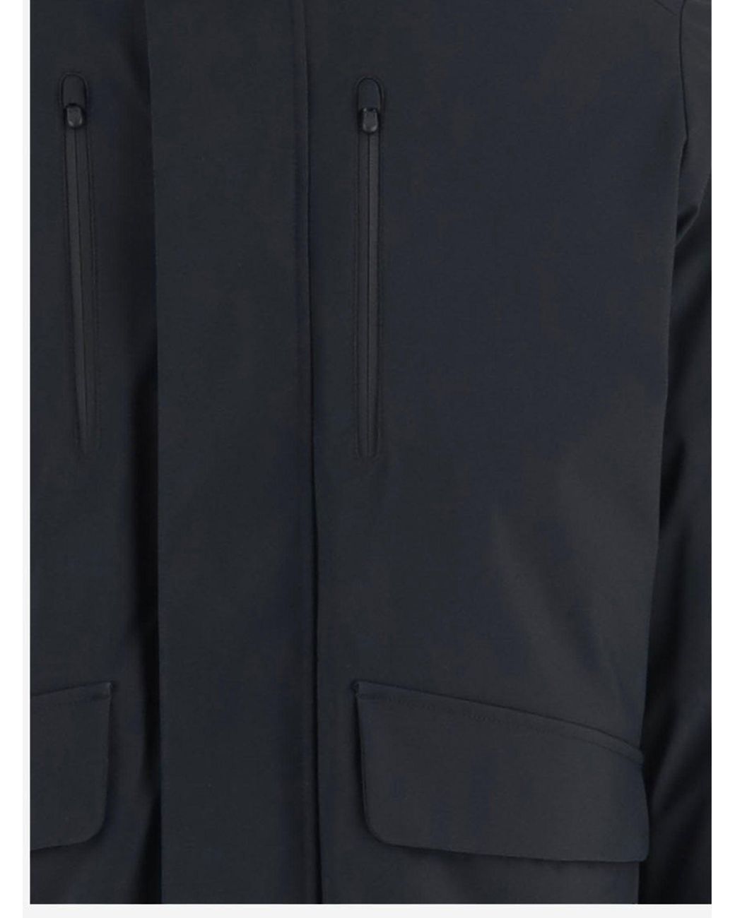 Save The Duck Blue Technical Hooded Nylon Jacket Polyester