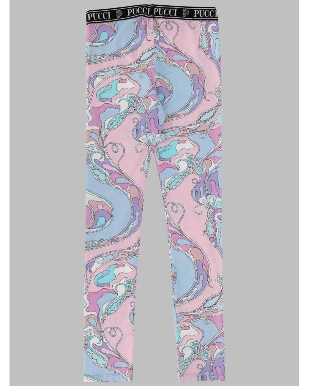 Emilio Pucci Blue Mini Girls' Stylish Leggings