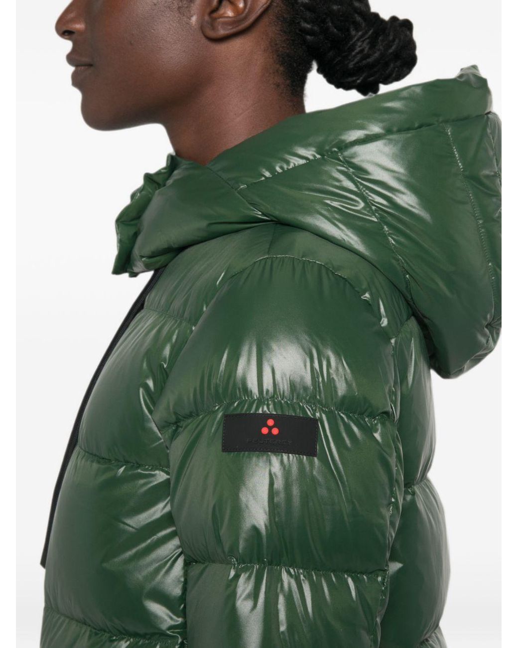 Peuterey Green Nylon Down Jacket