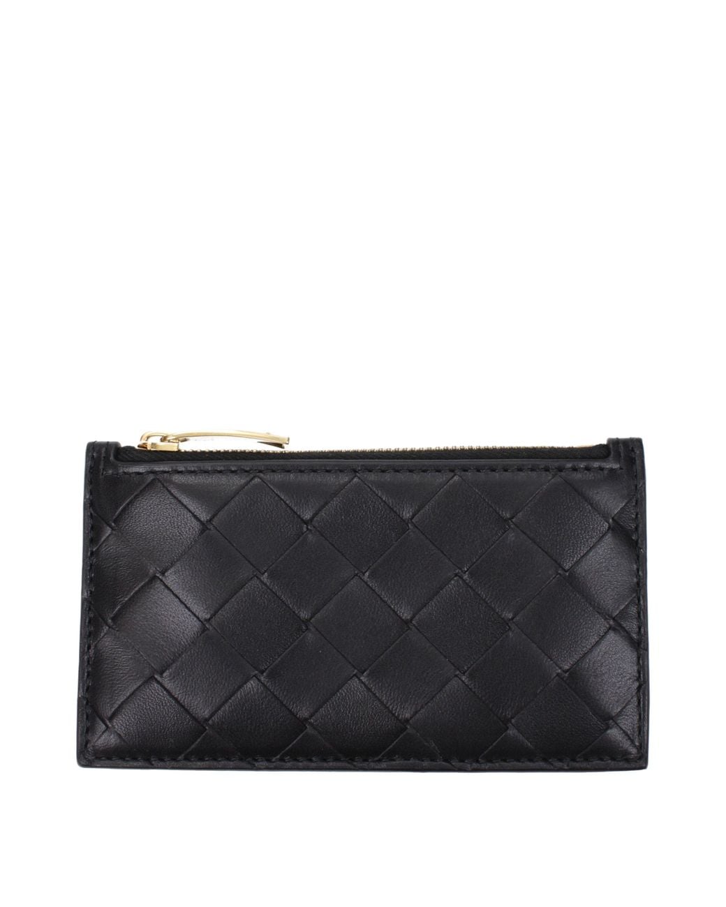 Bottega Veneta Black Leather Document Holder