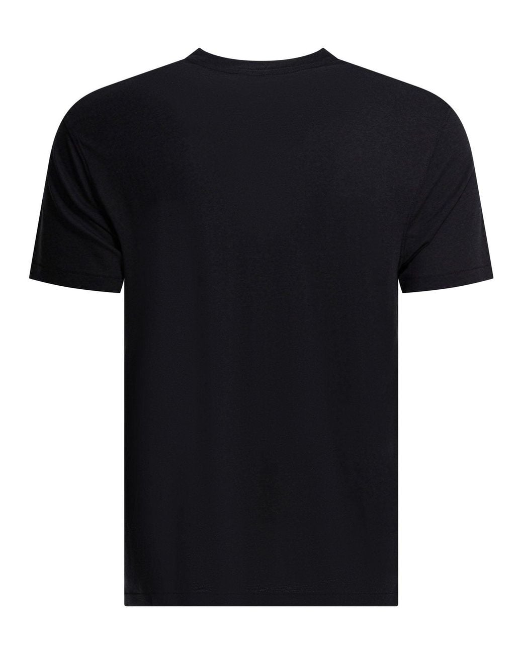 Tom Ford Black Lyocell And Cotton T-Shirt