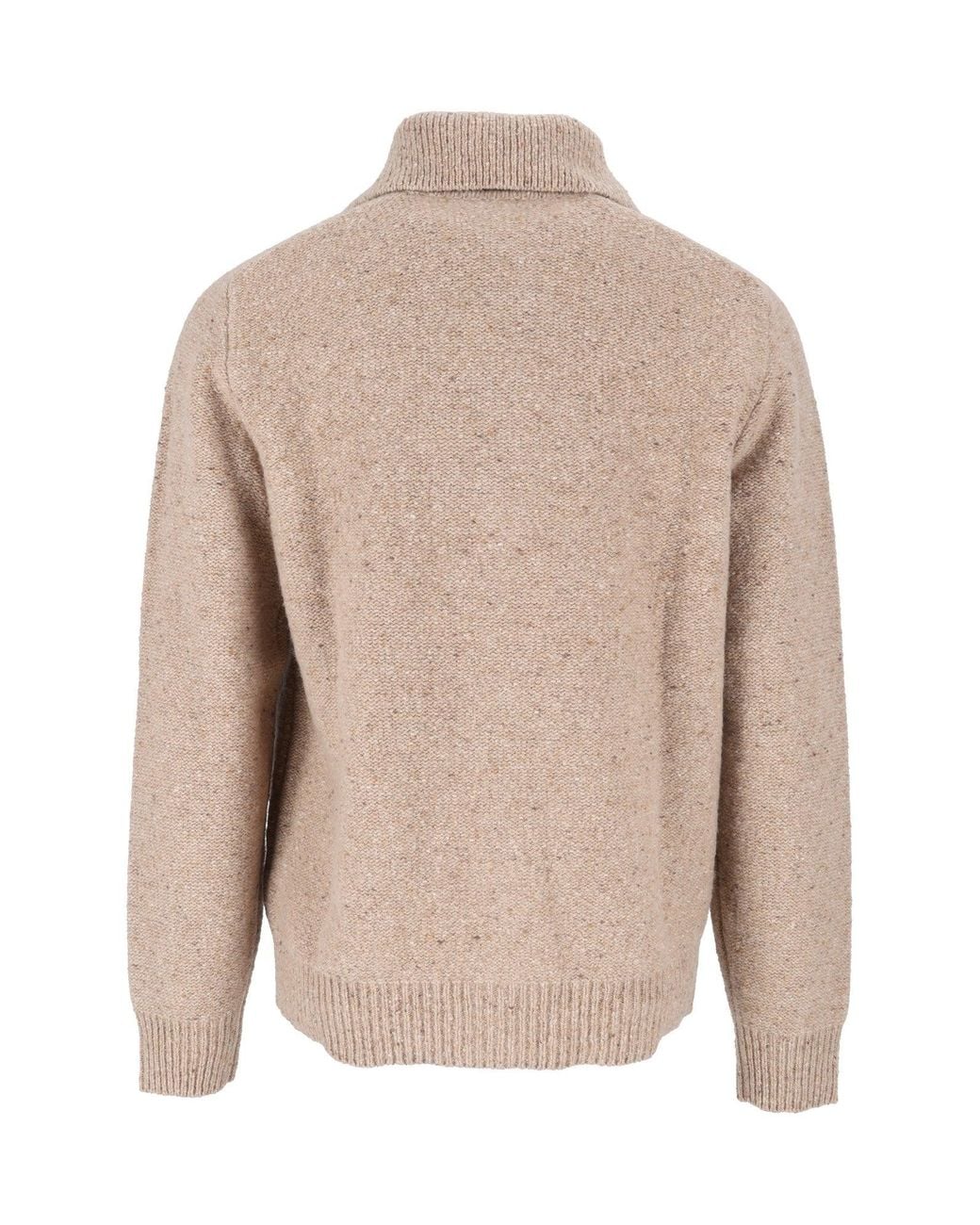 Peserico Natural Textured Cable Knit Cable Knit Sweater for men