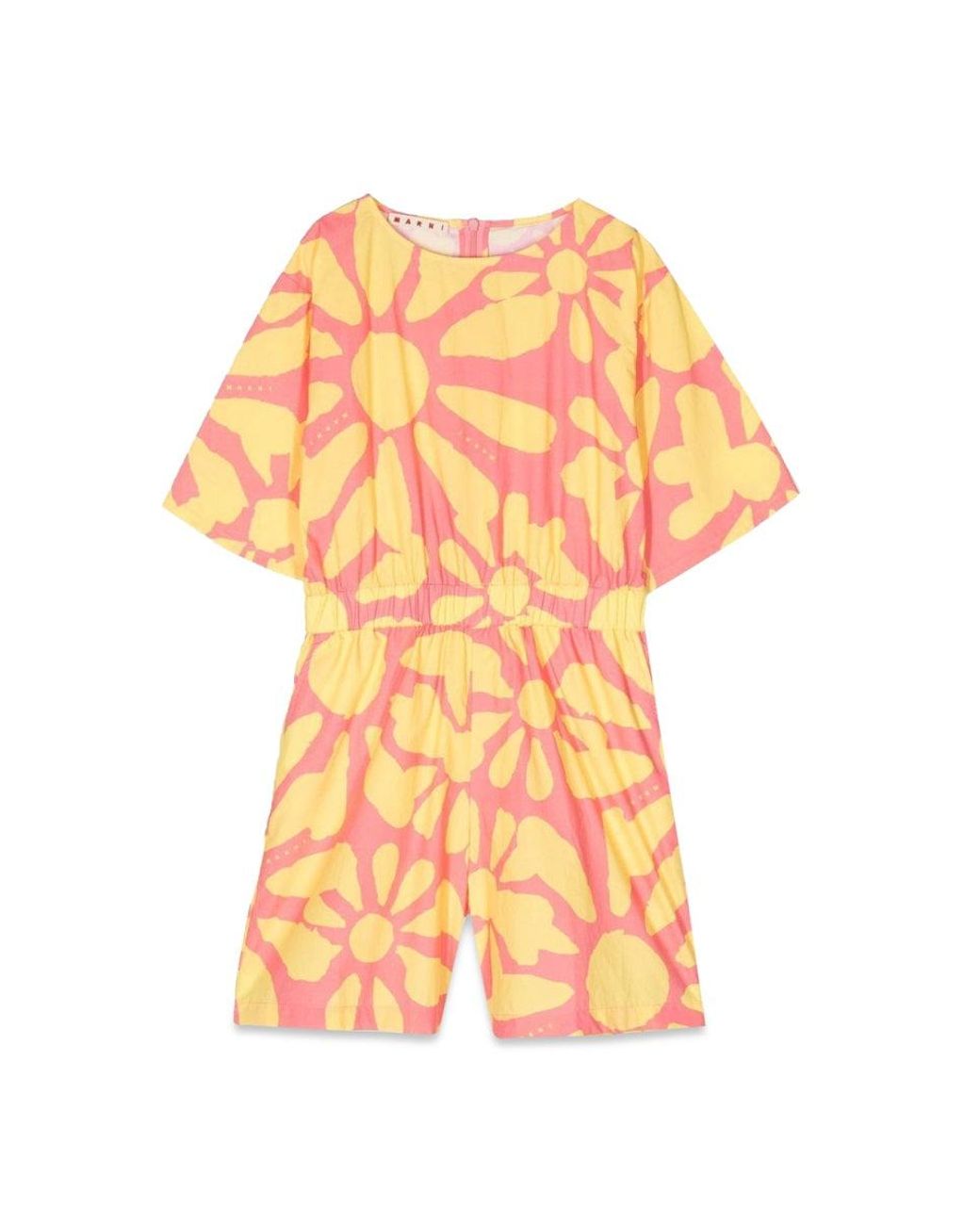 Marni White Mc Jumpsuit And Patterned Shorts for men
