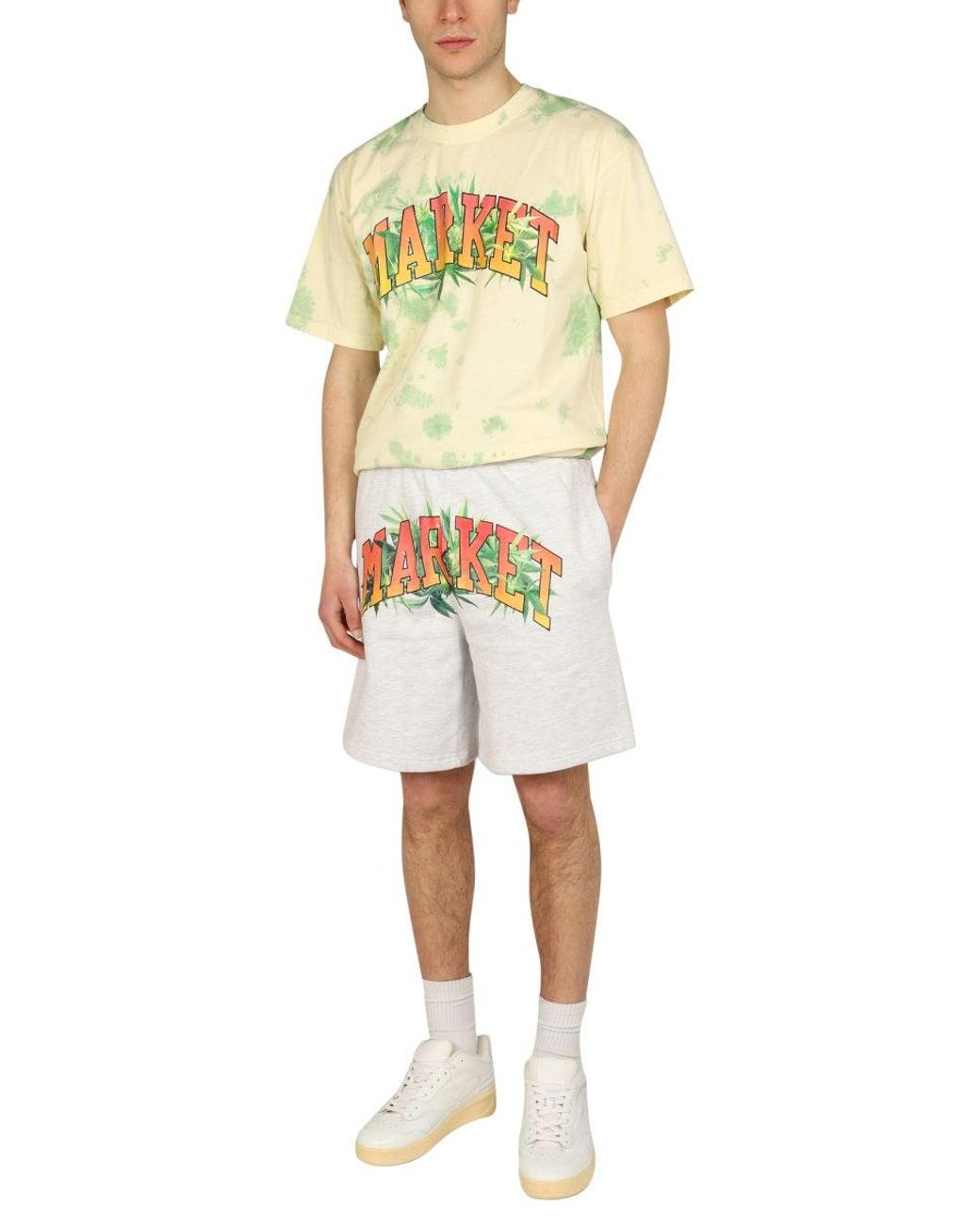 Market Yellow Logo Print T-Shirt