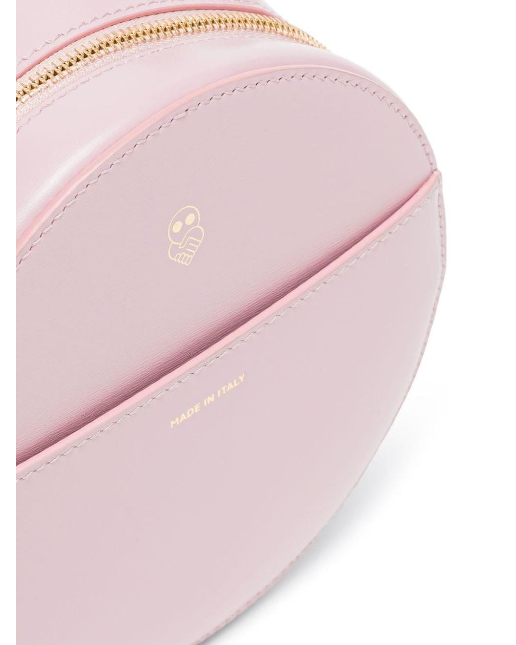 Az Factory By Ester Manas Pink Round Leather Mini Bag
