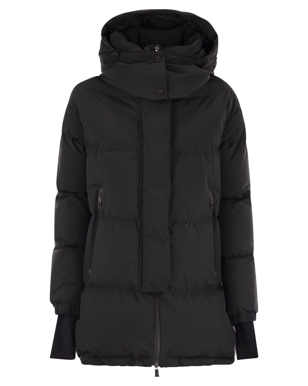 Herno Black Medium 2-Layer Hooded Down Jacket