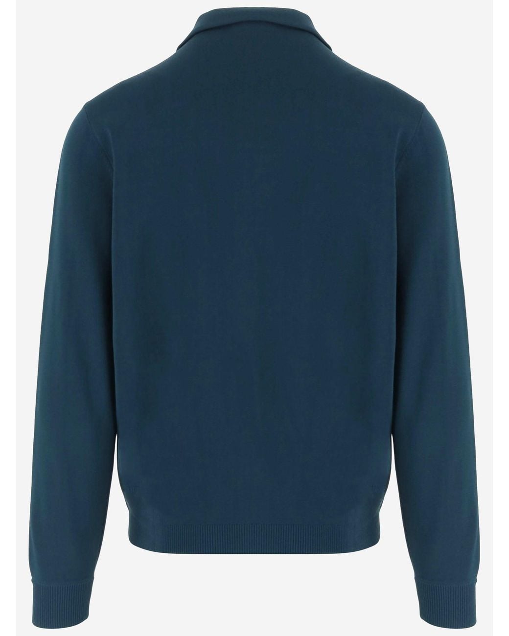 Autry Blue Viscose Blend Jacket With Logo