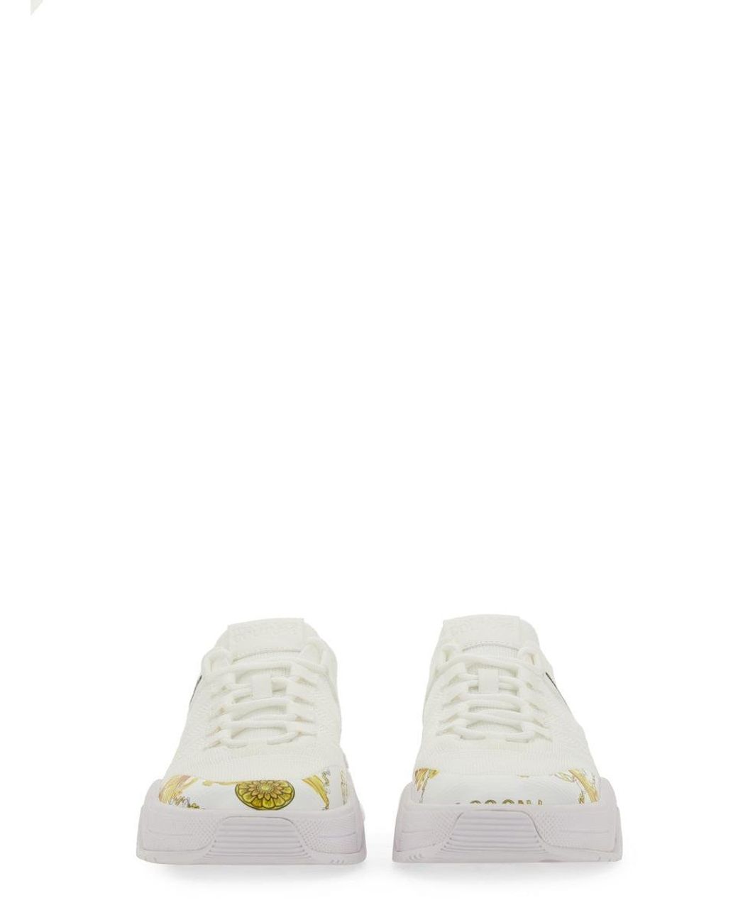 Versace Jeans Couture White Sneaker With Logo