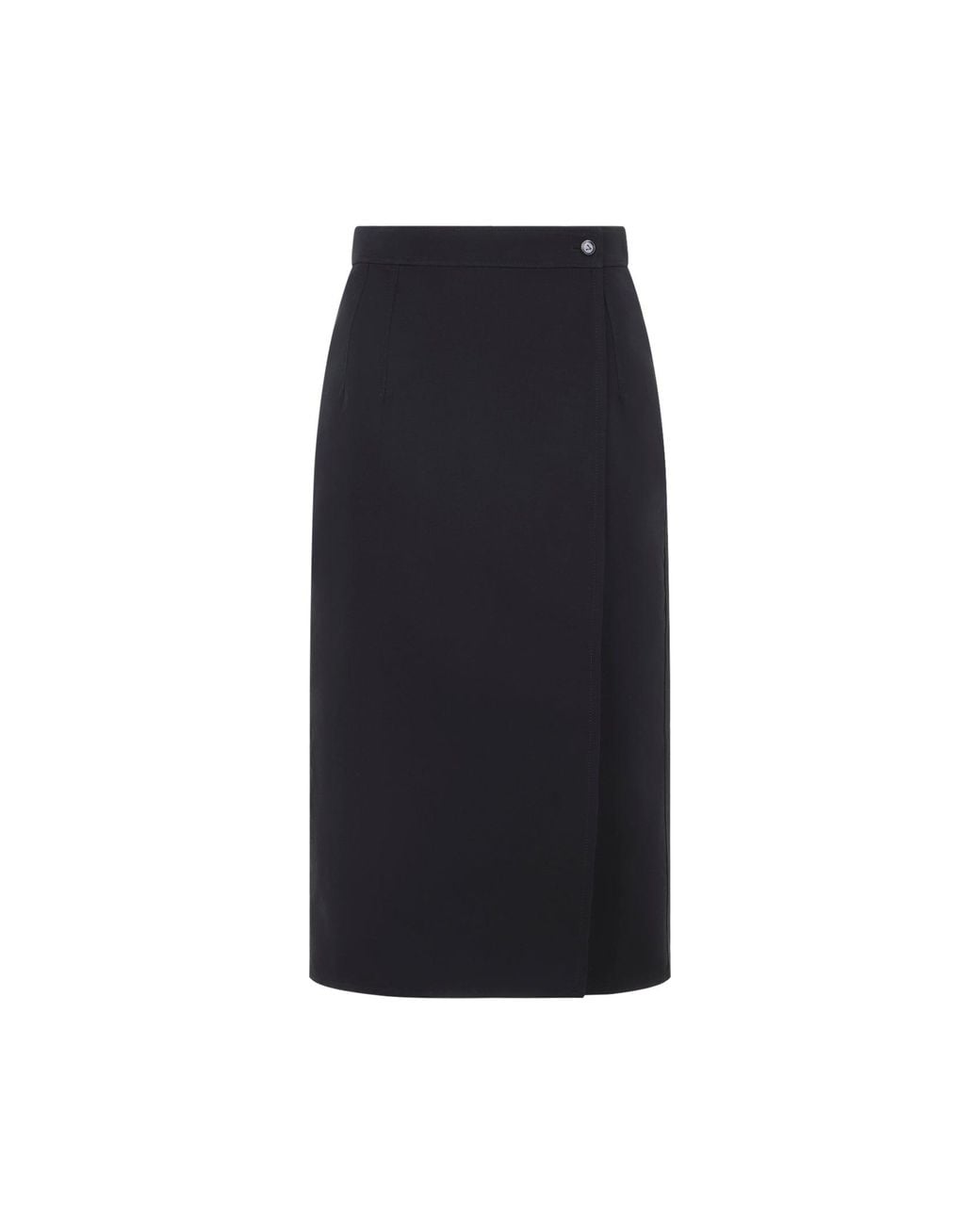 Bottega Veneta Black Midi Skirt
