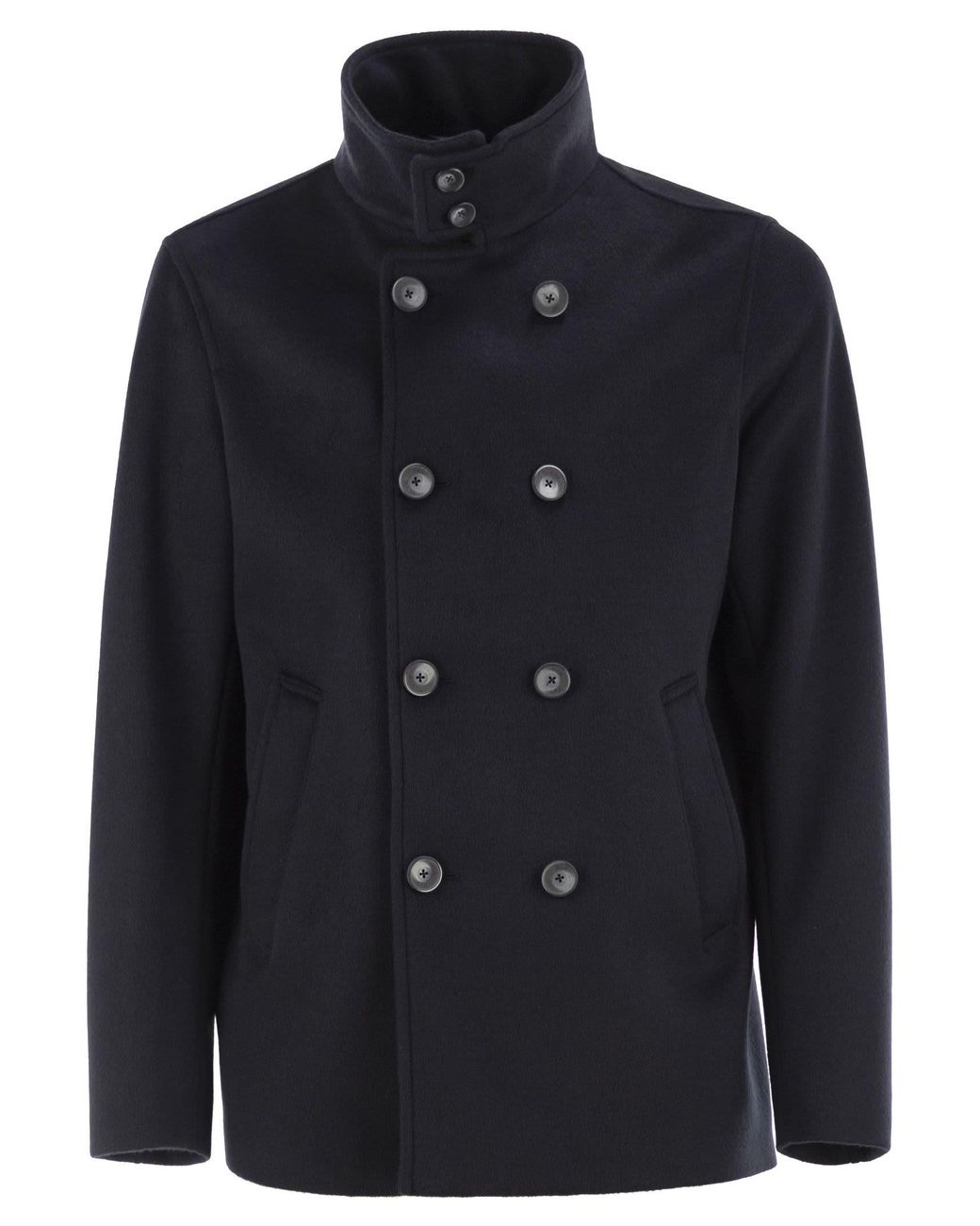 Herno Blue Double-Breasted Jacket