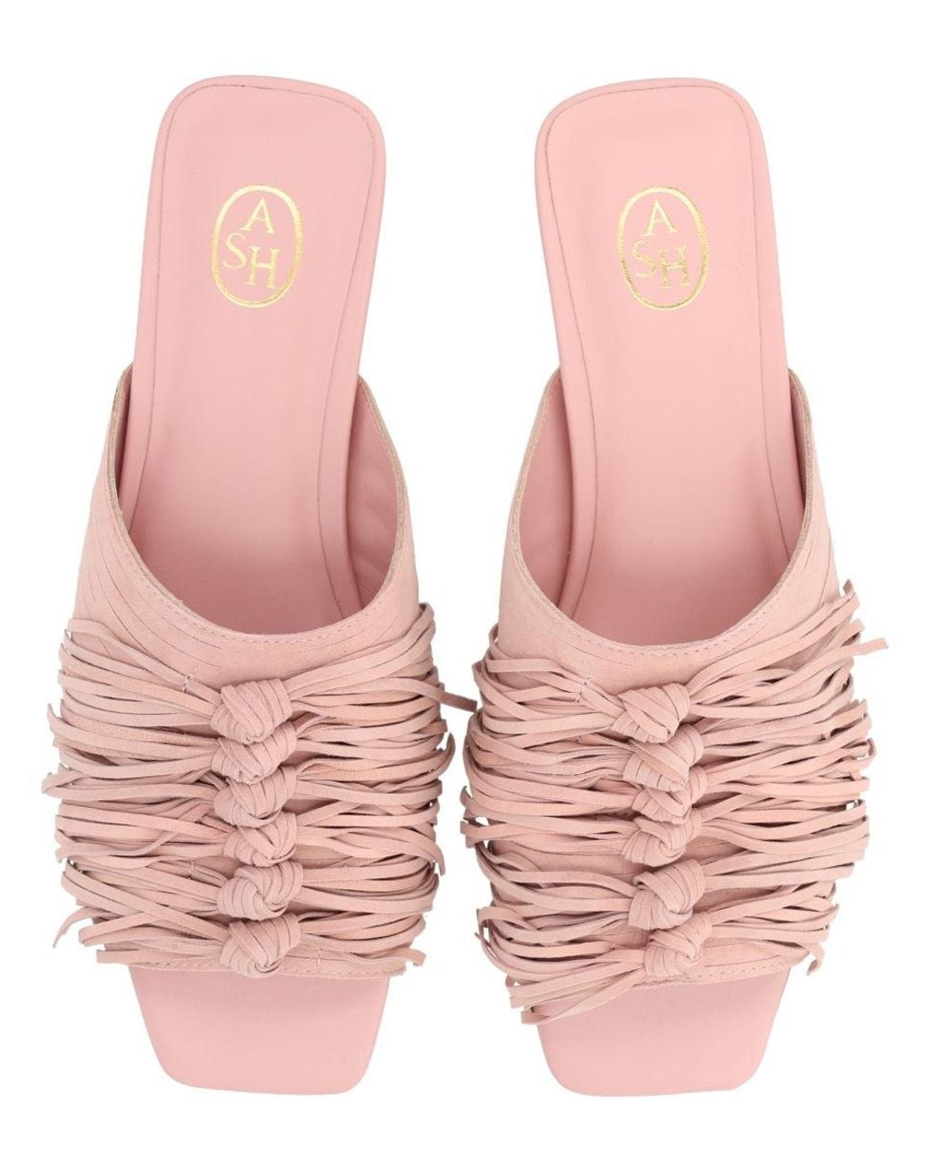 Ash Pink Textured Flats
