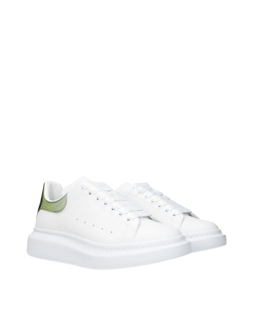 McQueen White Alexander Mc Queen Sneakers Oversized And Leather