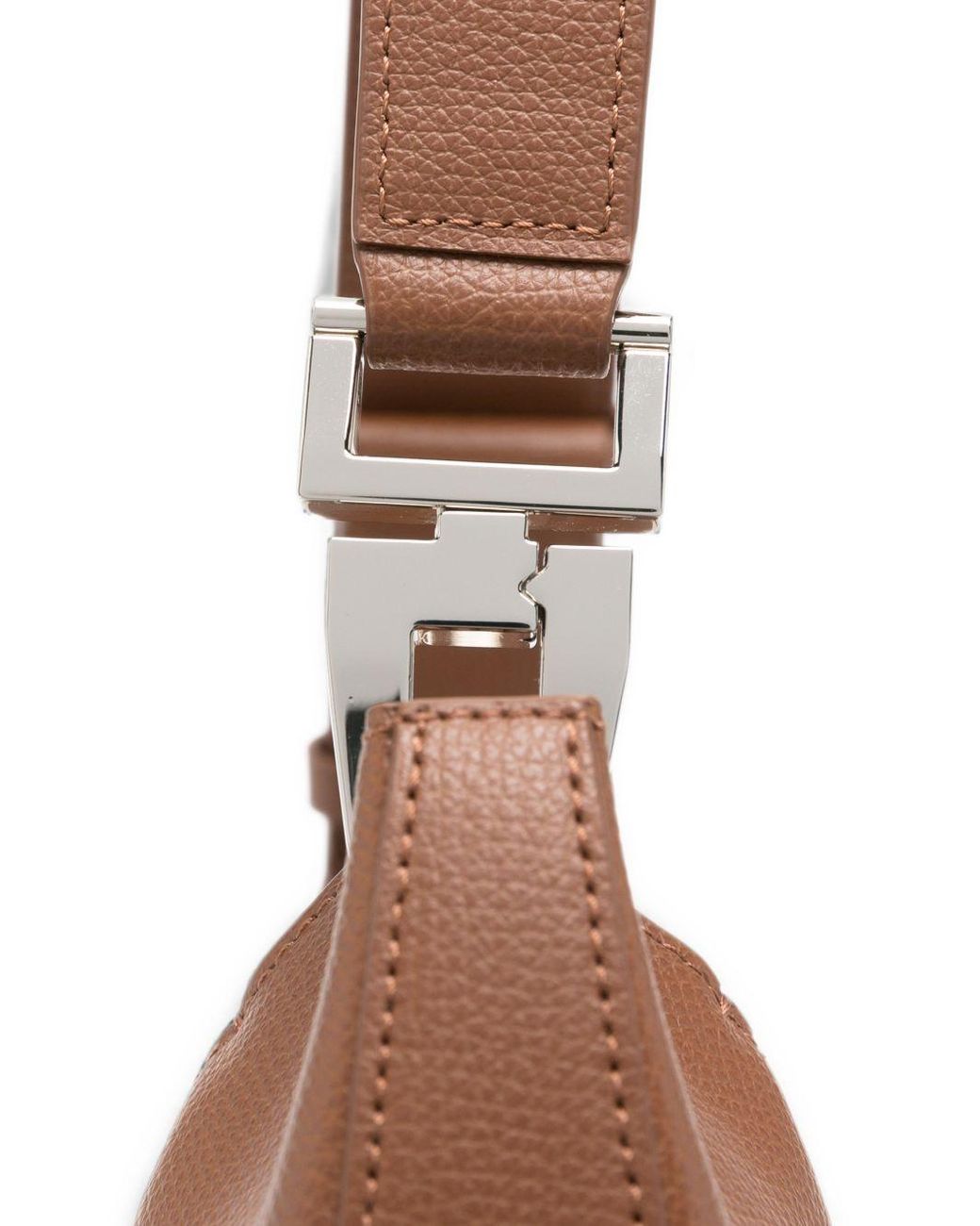 Emporio Armani Brown Medium Leather Hobo Bag