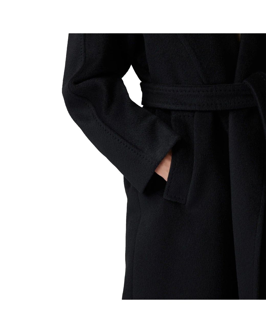 Weekend by Maxmara Black Weekend Tempera Wool Coat