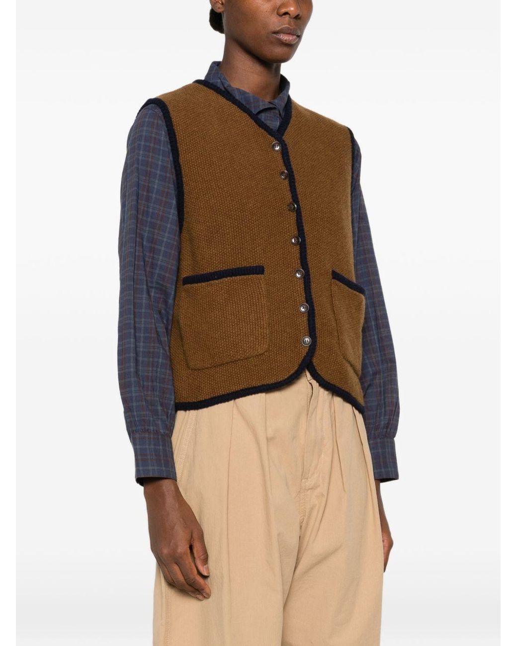 Moismont Brown Angele Wool Cardigan