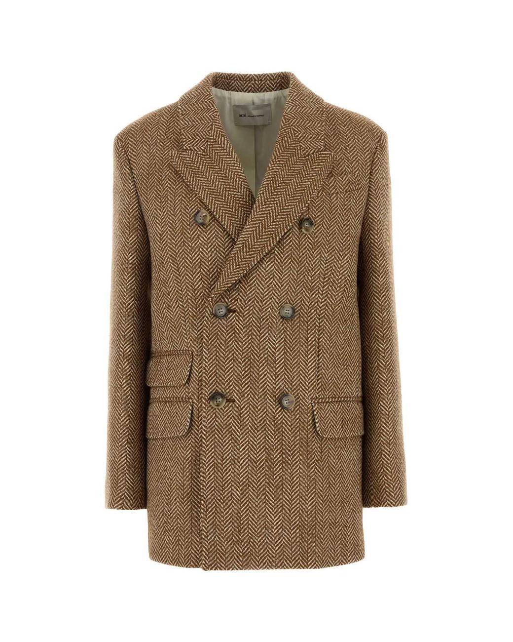AMI Brown Doublebreastedlargeblazer