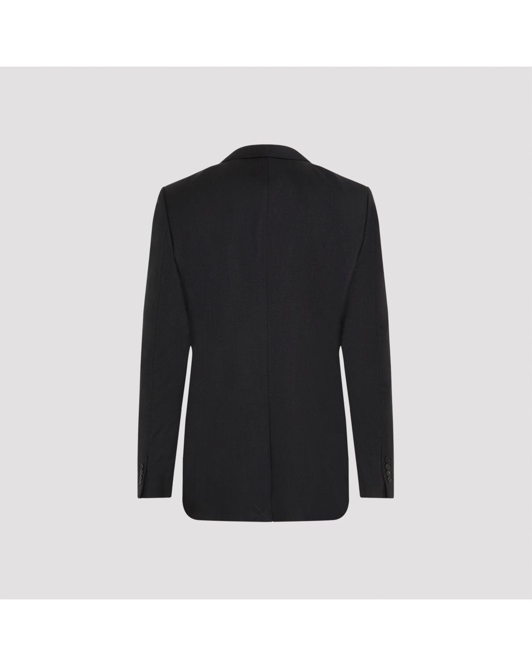 Lanvin Single Breasted Tailored Jacket in het Black voor heren
