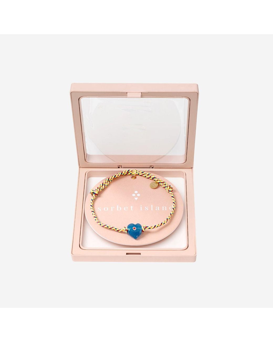 Sorbet Island Metallic Guardian Bracelet With Glass Bead
