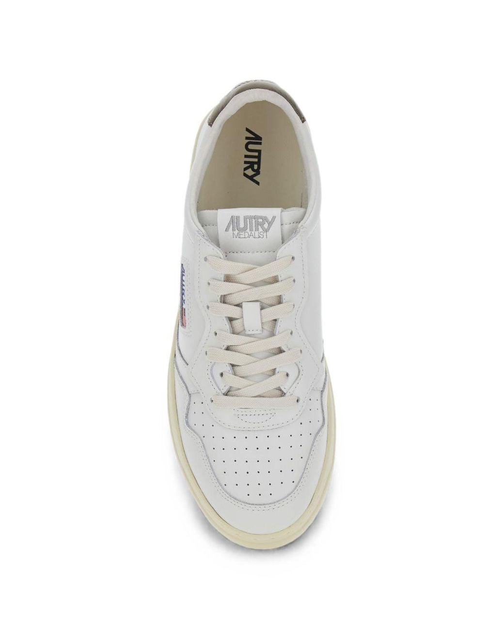 Autry White Medialist Low Sneakers