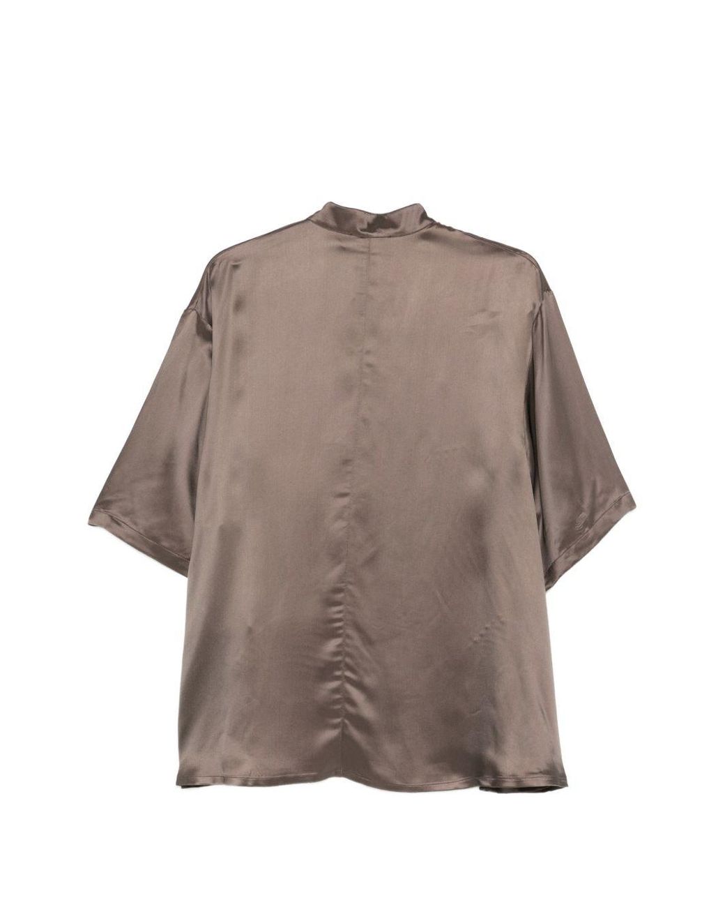 Emporio Armani Gray Short Sleeves Shirt