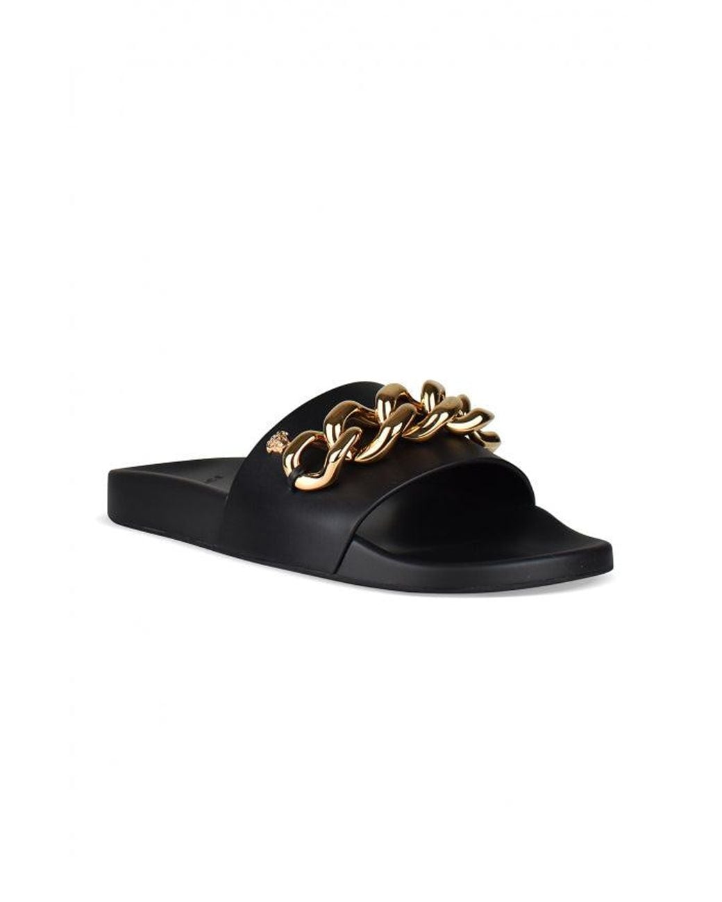 Versace Black Slides