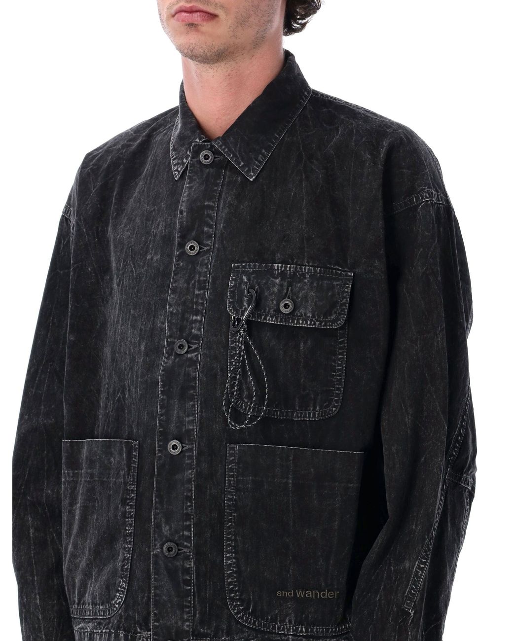 And Wander Black Und Wander Coats Schwarz