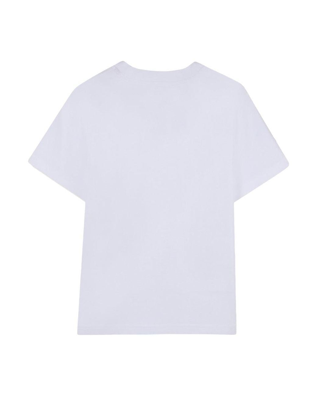 DKNY White T-Shirt Con Stampa Logo