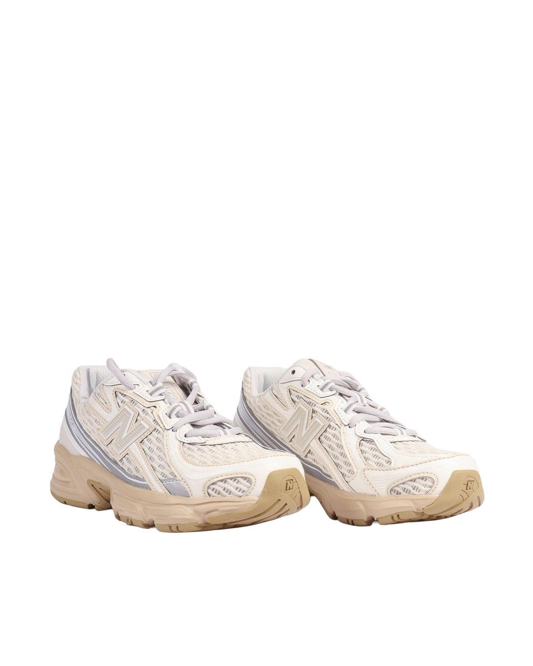 New Balance White Sneaker 740 Linen Toasted Sesame