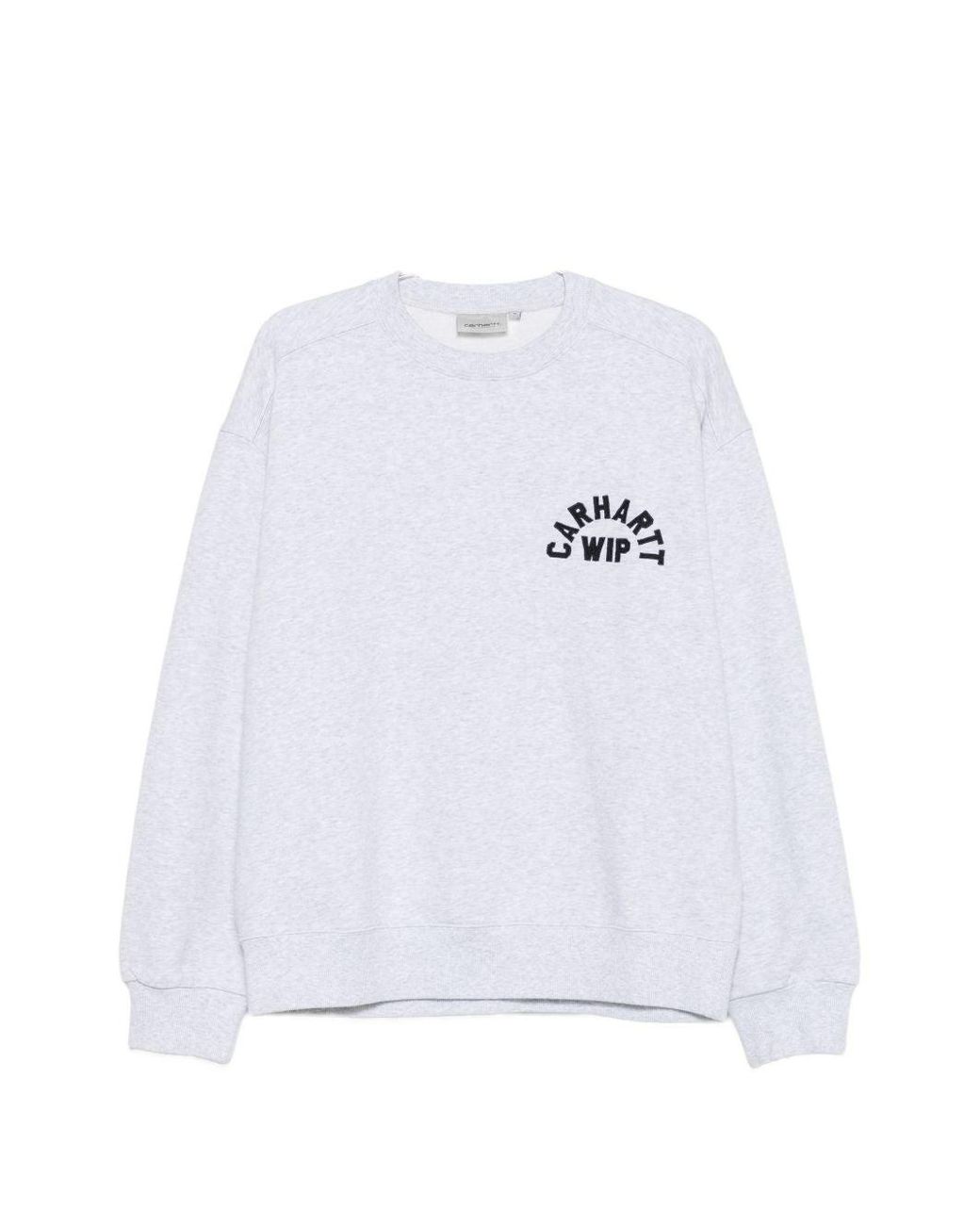 Carhartt White Logo Cotton Sweatshirt
