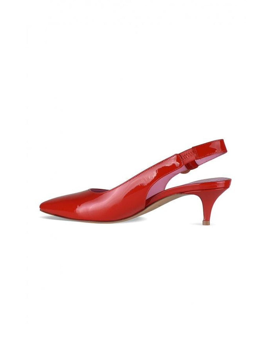 Balmain Red Eva Slingback Pumps
