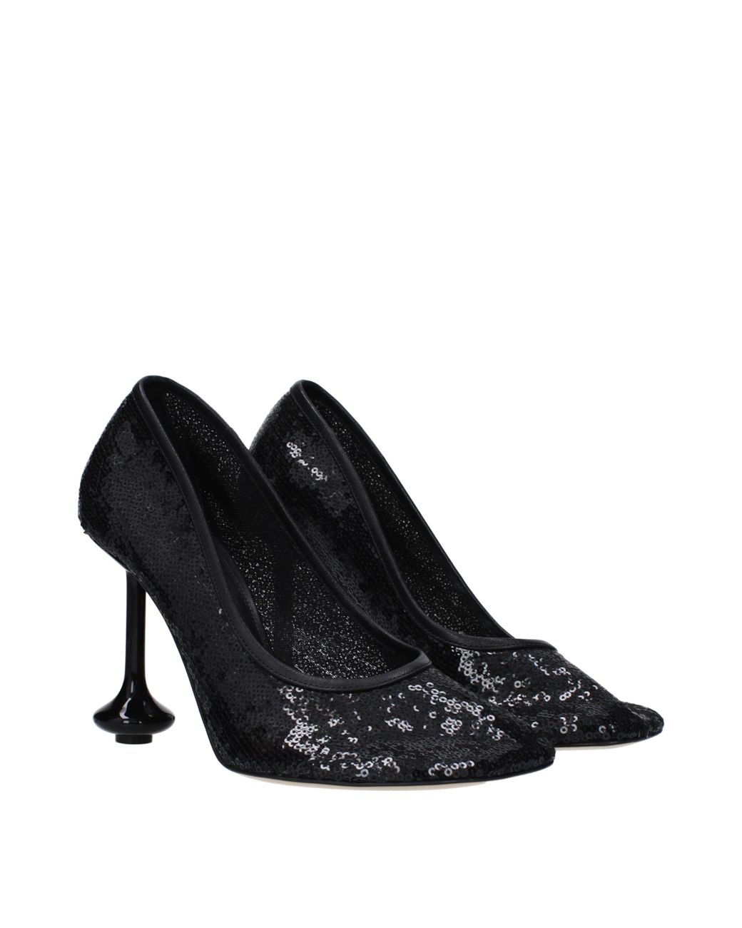 Loewe Black Décolleté Toy Donna Paillettes Nero