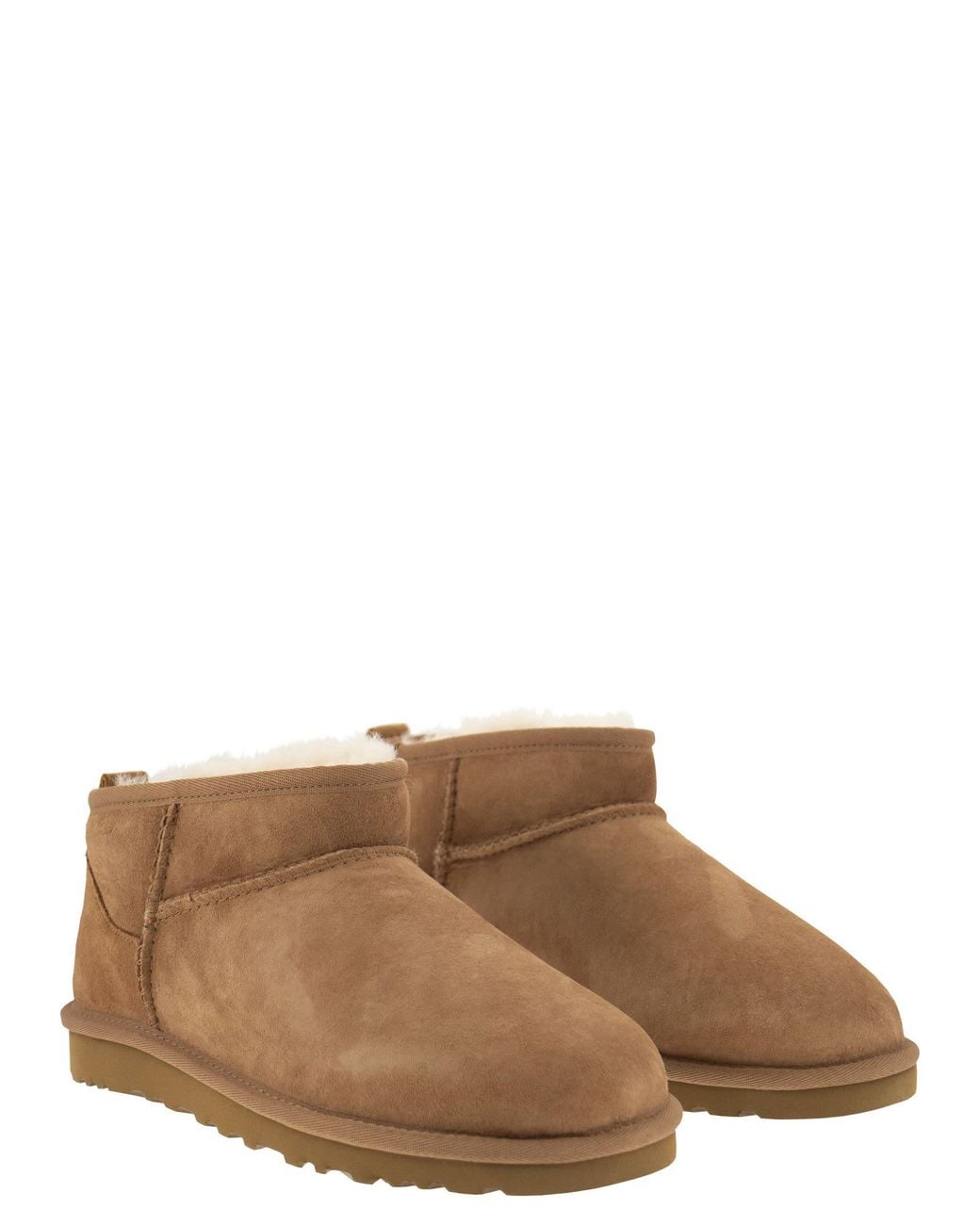 Ugg Brown Classic Ultra Mini Sheepell Stiefel