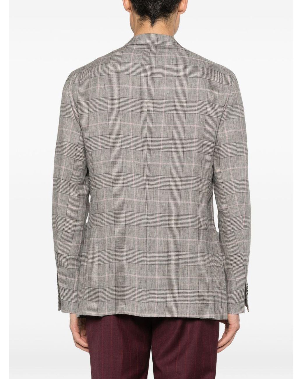 Boglioli Gray Line Double-Breasted Jacket