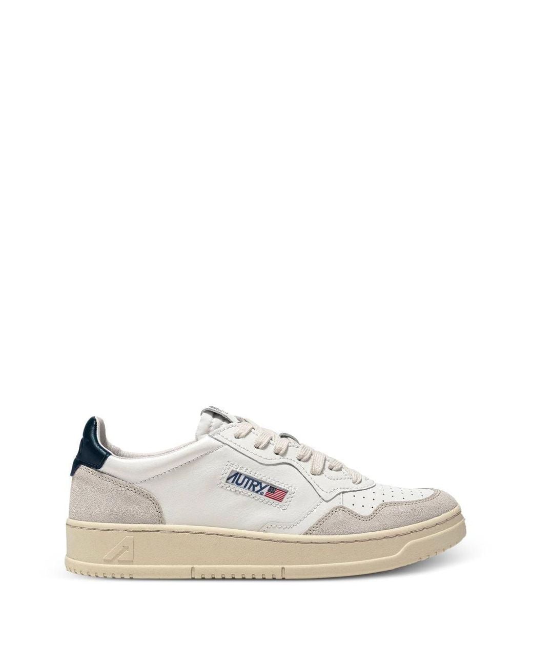 Autry White Medialist Low Sneakers