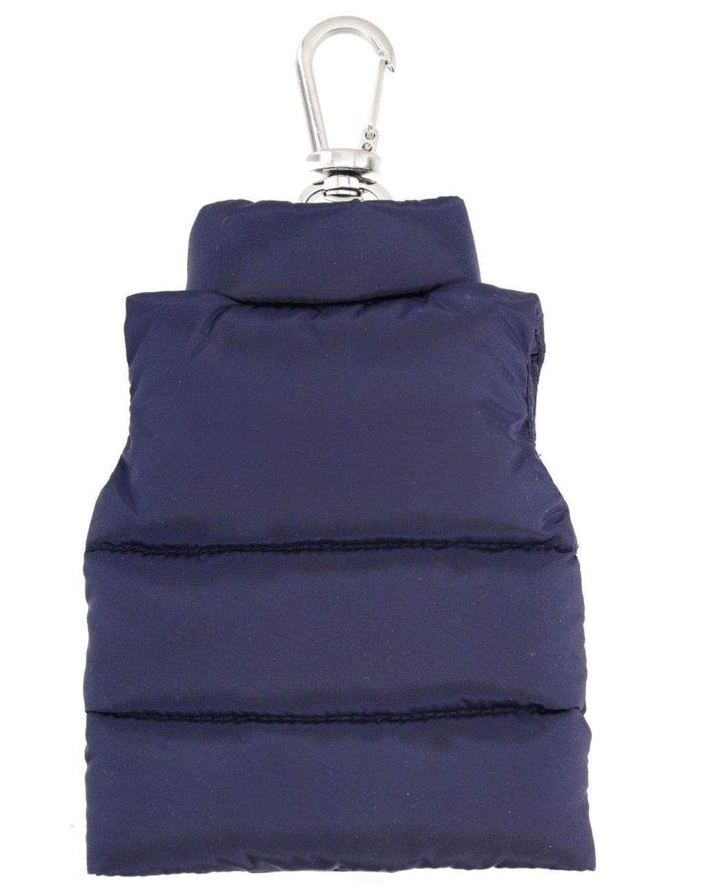 Moncler Blue Mini Vest Keychain for men