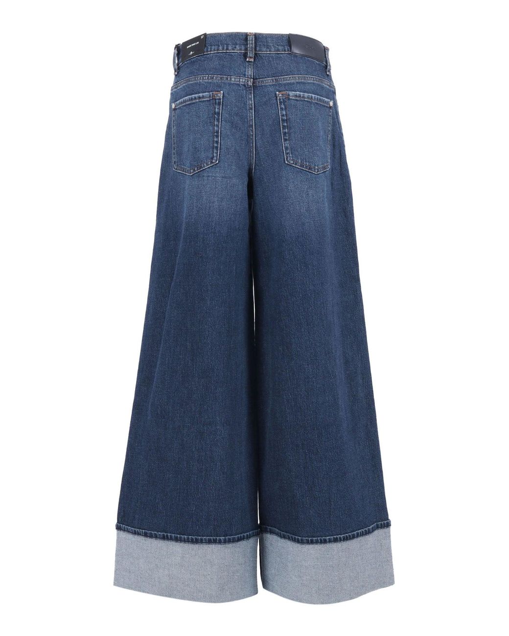 7 For All Mankind Blue Marie Wide Leg Radar With Wide Cuff